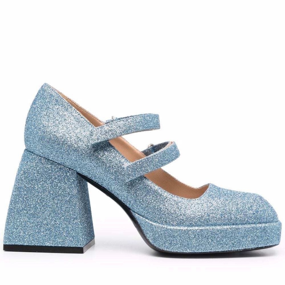 Nodaleto bulla babies in sparkly blue color worn once!